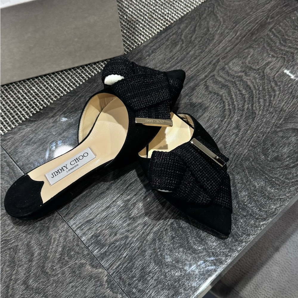 Jimmy Choo Black Mules with Elegant Design